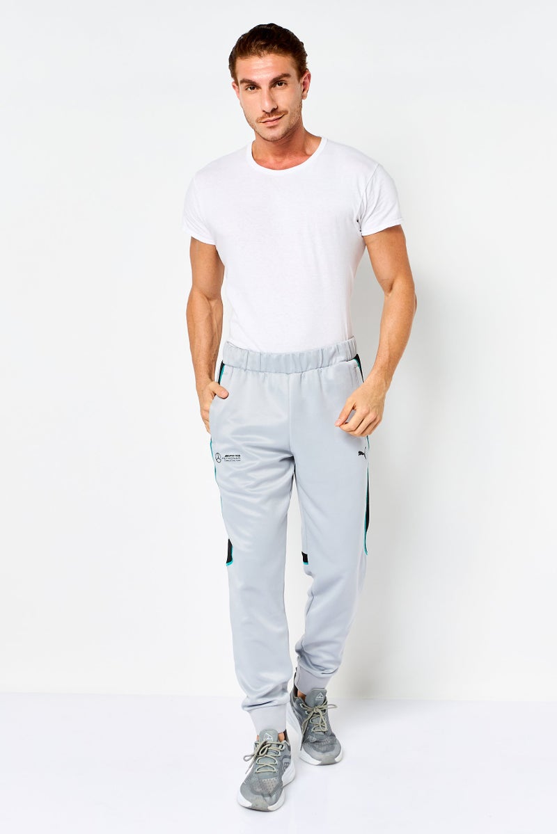 Puma X AMG Petronas Men Sportswear Fit Outdoor Track Pants, Grey - Image 4